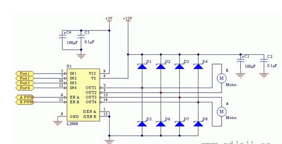 l298 รุ่นขับ DC motor และ stepping motor